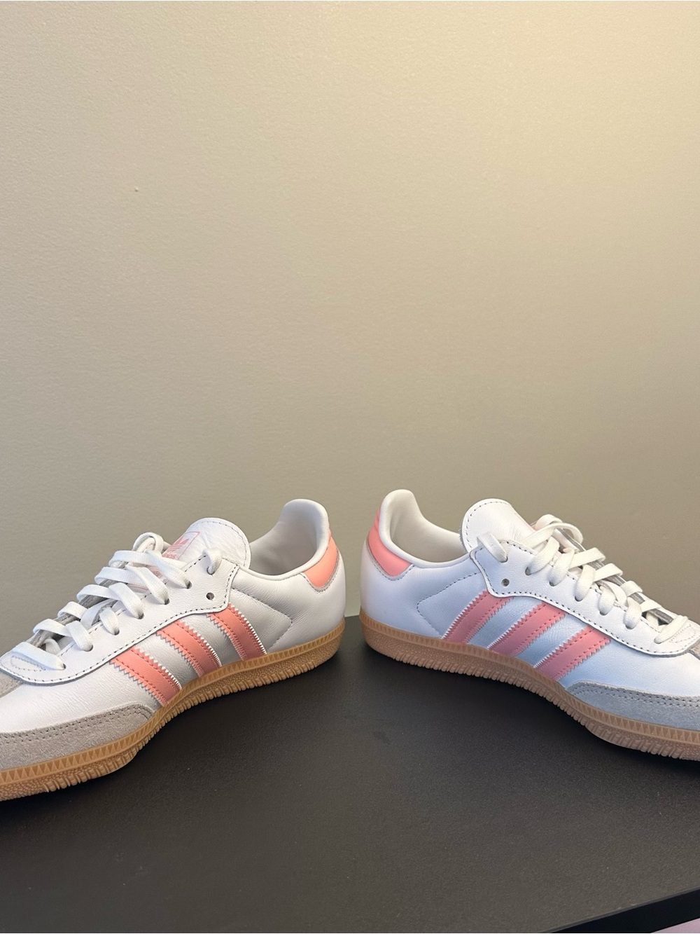 adidas Kids Samba Sneakers - White & Pink size 4 - Picture 7 of 9